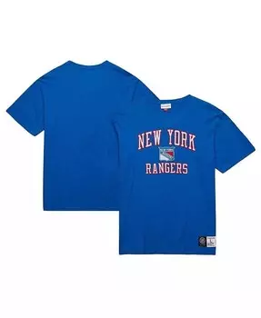 Мужская синяя футболка New York Rangers Legendary Slub Mitchell & Ness, синий