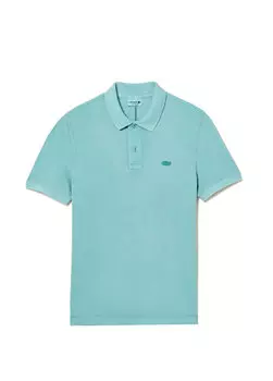 Мужская синяя футболка-поло стандартного кроя Lacoste