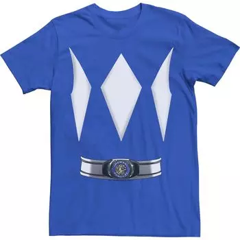 Мужская синяя футболка Power Rangers в костюме рейнджера Licensed Character