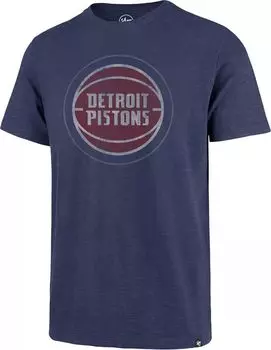 Мужская синяя футболка Premier '47 Detroit Pistons