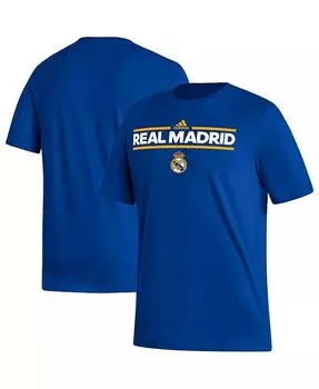 Мужская синяя футболка Real Madrid Dassler Adidas, синий