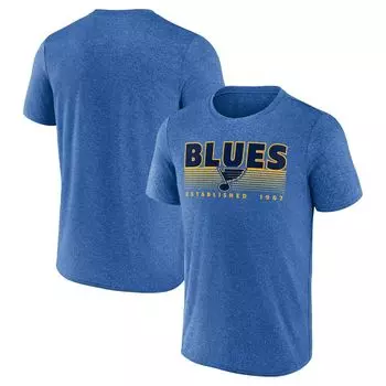 Мужская синяя футболка с фирменным рисунком St. Louis Blues Prodigy Performance Fanatics