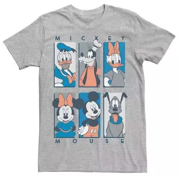 Мужская синяя футболка с изображением Микки и друзей Disney Licensed Character
