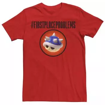 Мужская синяя футболка с надписью «Nintendo Mario Kart First Place Issues» Licensed Character
