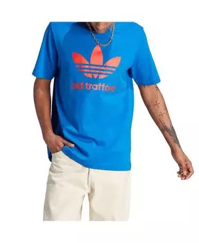 Мужская синяя футболка с трилистником Manchester United adidas