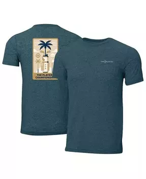 Мужская синяя футболка The Players Golf Bag Instant Classic Tri-Blend Ahead, синий