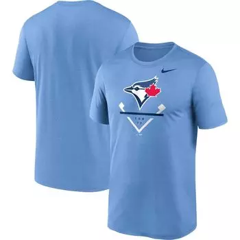 Мужская синяя футболка Toronto Blue Jays Big & Tall Icon Legend Performance Nike