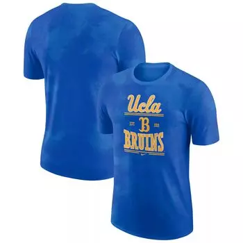 Мужская синяя футболка UCLA Bruins Team Stack Nike