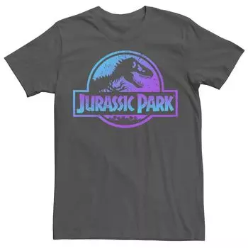 Мужская синяя и фиолетовая футболка с логотипом «Парк Юрского периода» Fossil Licensed Character