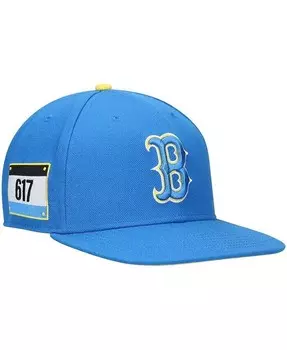 Мужская синяя кепка Boston Red Sox 2021 City Connect Captain Snapback '47 Brand, синий