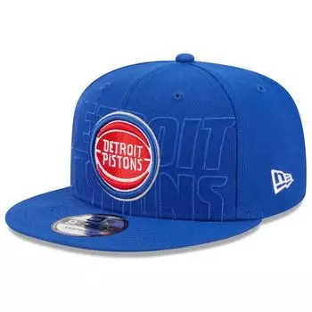 Мужская синяя кепка New Era Detroit Pistons NBA Draft 9FIFTY 2023