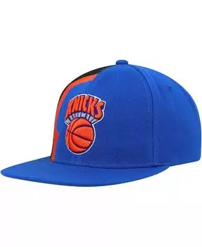 Мужская синяя кепка New York Knicks Hardwood Classics Retroline Snapback Mitchell & Ness, синий