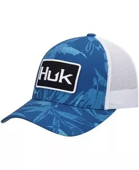 Мужская синяя кепка Ocean Palm Trucker Snapback Huk, синий