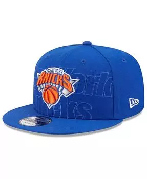 Мужская синяя кепка Snapback New York Knicks NBA Draft 9FIFTY 2023 New Era, синий