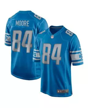 Мужская синяя майка для пенсионера Herman Moore Detroit Lions Game Nike