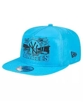 Мужская синяя неоновая кепка для гольфиста New York Yankees Snapback New Era, синий