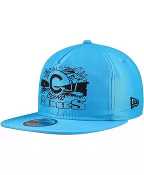 Мужская синяя неоновая кепка для гольфиста Chicago Cubs Snapback New Era, синий