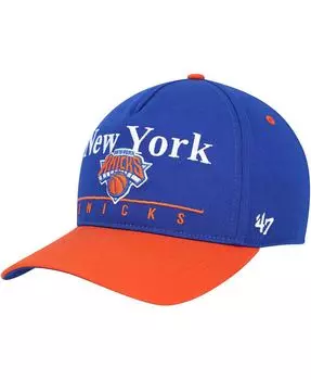 Мужская синяя, оранжевая регулируемая кепка New York Knicks Super Hitch '47 Brand