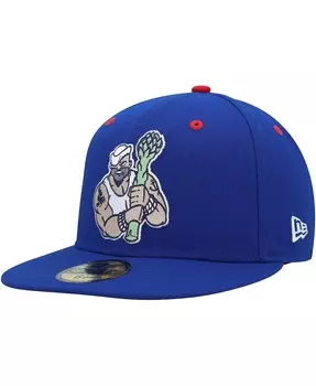 Мужская синяя приталенная шляпа Stockton Ports Marvel x Minor League 59FIFTY New Era