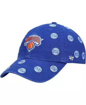 Мужская синяя регулируемая кепка New York Knicks Confetti Cleanup '47 '47 Brand