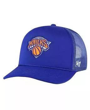 Мужская синяя регулируемая кепка New York Knicks Core из пеноматериала спереди Trucker '47 Brand, синий