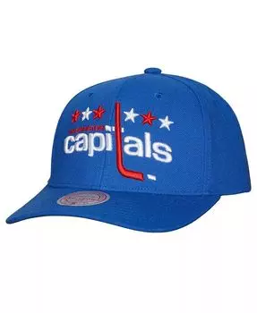 Мужская синяя регулируемая кепка Washington Capitals Team Ground Pro Mitchell & Ness, синий