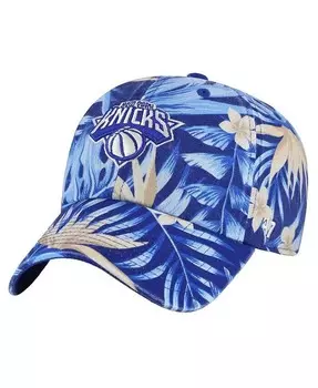 Мужская синяя регулируемая шляпа с цветочным принтом 47 New York Knicks Tropicalia '47 Brand, синий