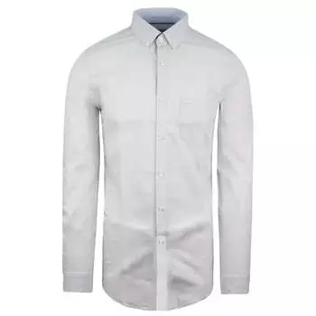 Мужская синяя рубашка обычного кроя синего цвета Lacoste, синий