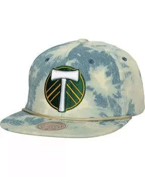 Мужская синяя шляпа Snapback Portland Timbers Acid Wash Mitchell & Ness, синий