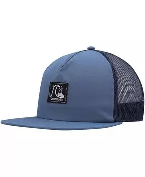 Мужская синяя шляпа Snapback в клетку Quiksilver, синий