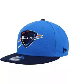 Мужская синяя, темно-синяя кепка Snapback 9FIFTY цвета Оклахома-Сити 2022-23 NBA G League Draft 9FIFTY New Era, синий