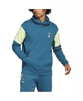 Мужская синяя толстовка для путешествий New York Red Bulls 2023 Player adidas