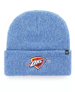 Мужская синяя вязаная шапка с манжетами '47 Oklahoma City Thunder Brain Freeze '47 Brand