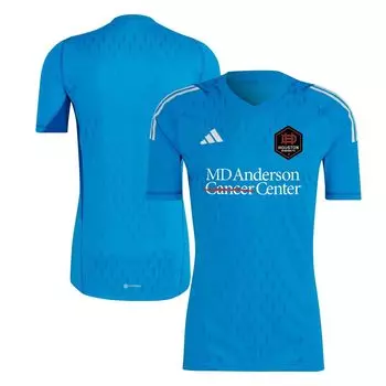 Мужская синяя вратарская майка Хьюстон Динамо 2023, реплика adidas