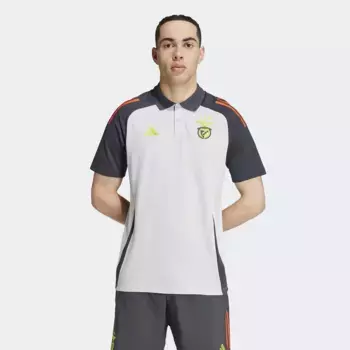 Мужская SL Benfica 2024/2025 Tiro24 Polo Adidas футболка, серый