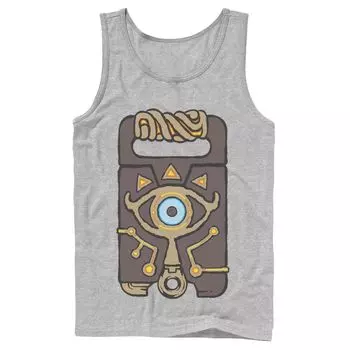 Мужская сланцевая майка The Legend Of Zelda Sheikah Licensed Character