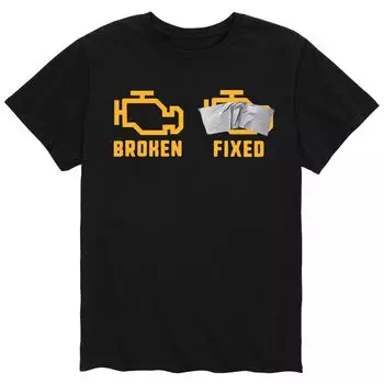 Мужская сломанная фиксированная футболка Licensed Character