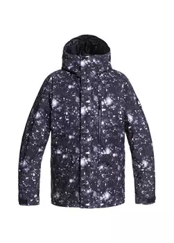 Мужская сноубордическая куртка с принтом Mission Quiksilver, черный