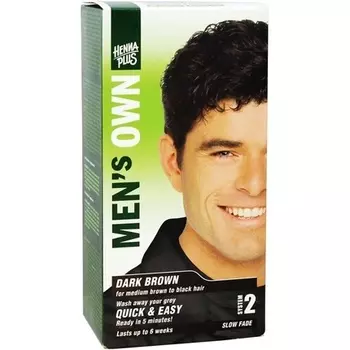 Мужская собственная темно-коричневая, Hennaplus