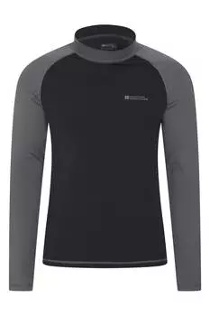 Мужская солнцезащитная футболка с длинными рукавами Mountain Warehouse, черный