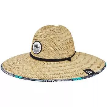 Мужская соломенная шляпа New Era Natural Chicago White Sox 2023, весенняя тренировочная соломенная шляпа с цветочным принтом