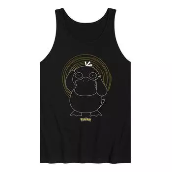 Мужская спиральная майка Pokemon Psyduck Licensed Character