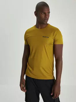 Мужская спортивная футболка с круглым вырезом и коротким рукавом с принтом LCW Active