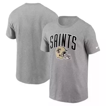 Мужская спортивная футболка серого цвета New Orleans Saints Team Nike