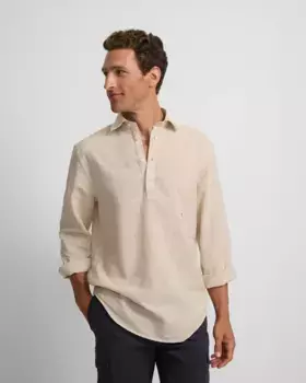 Мужская спортивная футболка soft в полоску бежевого цвета Silbon, бежевый