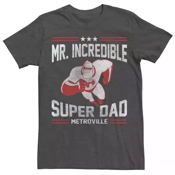 Мужская спортивная футболка «Суперпапа» Disney/Pixar The Incredibles Licensed Character