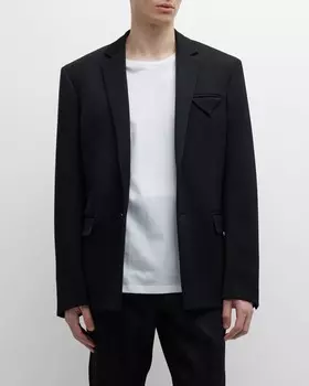 Мужская спортивная куртка из шерстяного габардина Bottega Veneta