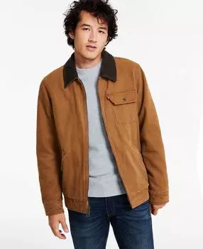 Мужская спортивная куртка Levi’s из хлопковой парусины на молнии спереди Levi's