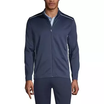 Мужская спортивная куртка на молнии для активного отдыха Lands End School Uniform Lands' End, цвет Classic Navy