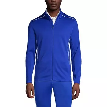 Мужская спортивная куртка на молнии для активного отдыха Lands End School Uniform Lands' End, цвет Cobalt
